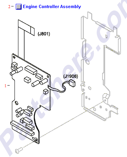 HP parts picture diagram for RM1-0339-000CN